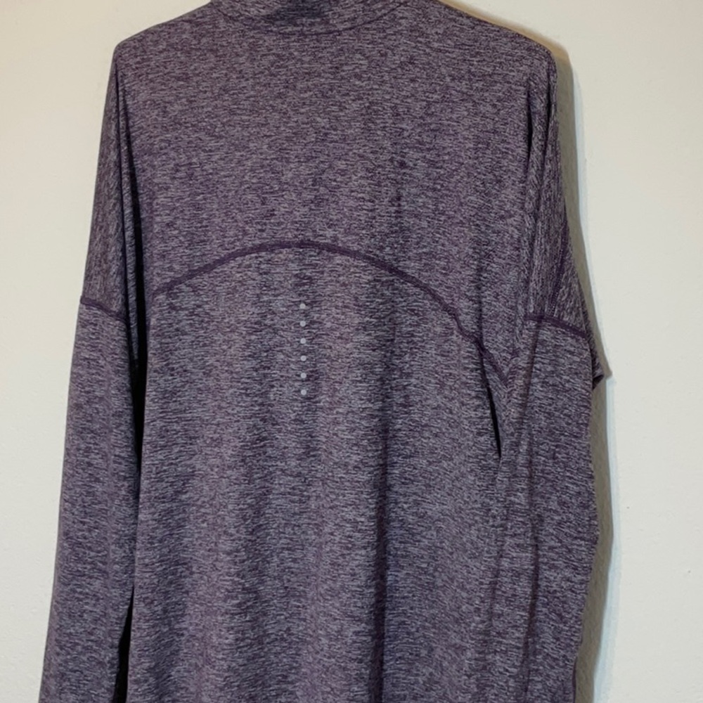Nike Running 3/4 Zip Pullover Long Sleeve Purple 1X - Picture 4 of 9